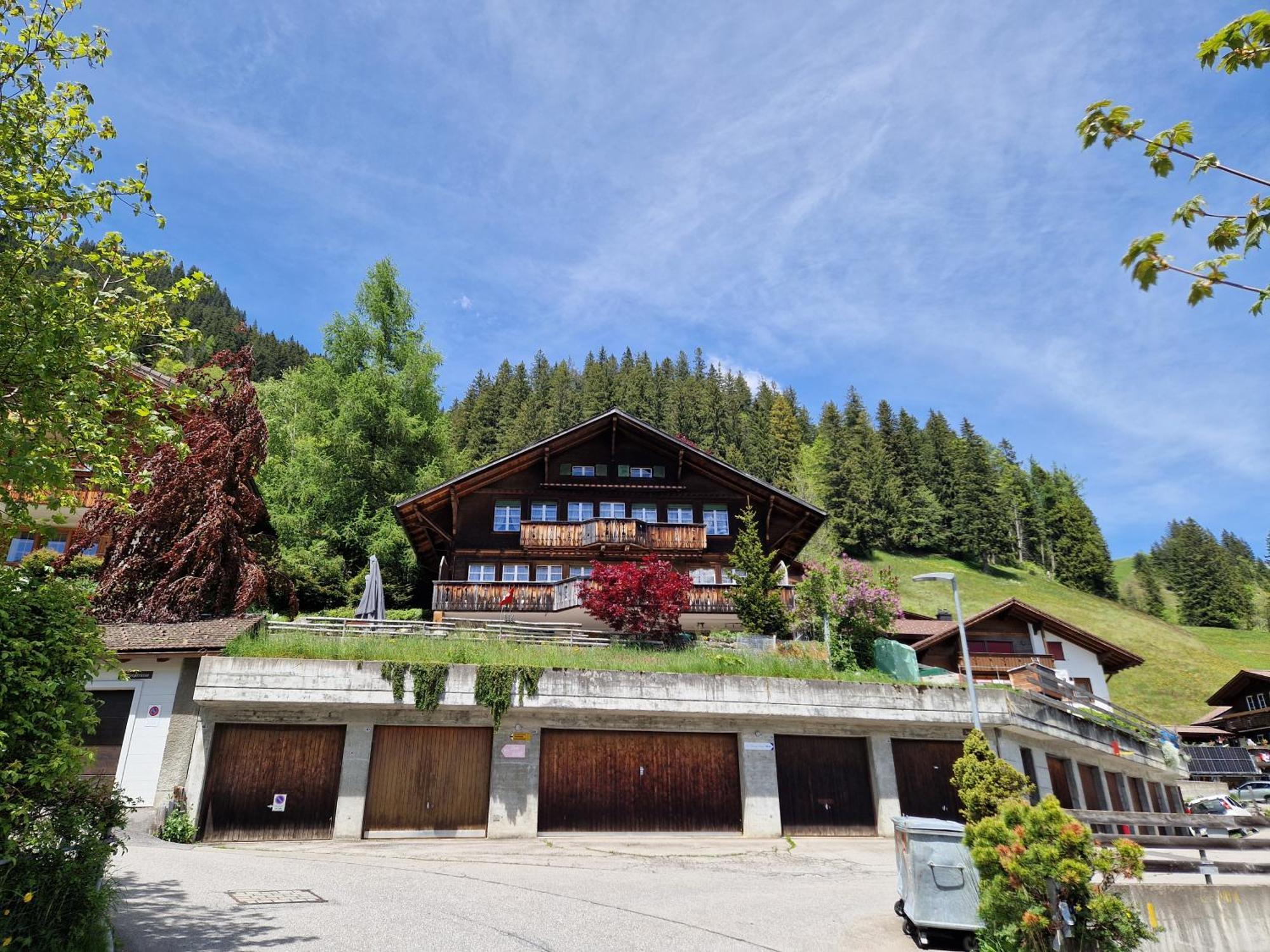 Chalet Gotthelf Gartenstudio, Ferien Mit Hund Adelboden Kültér fotó